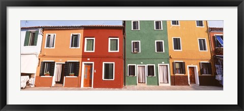 Framed Burano, Venice, Italy Print