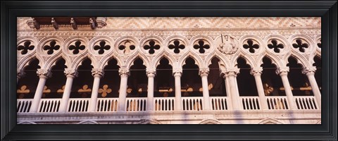 Framed Loggia, Doges Palace, Venice, Italy Print