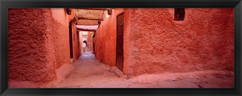 Framed Medina Old Town, Marrakech, Morocco Print