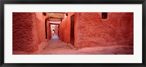 Framed Medina Old Town, Marrakech, Morocco Print