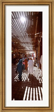 Framed Souk, Marrakech, Morocco (vertical) Print