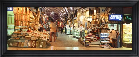 Framed Bazaar, Istanbul, Turkey Print