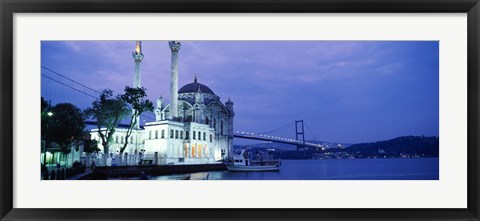 Framed Ortakoy Mosque, Istanbul, Turkey Print