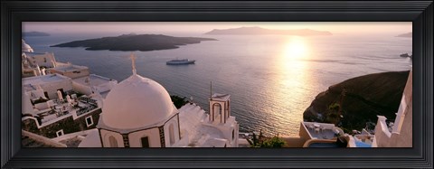 Framed View of Santorini, Greece Print