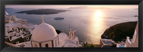 Framed View of Santorini, Greece Print