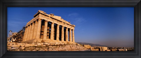 Framed Ruins of a temple, Parthenon, Athens, Greece Print