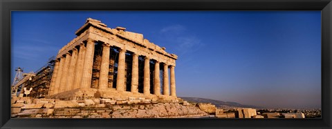 Framed Ruins of a temple, Parthenon, Athens, Greece Print