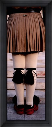 Framed Low section view of an army soldier, Athens, Greece Print