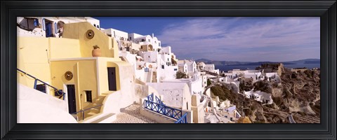 Framed Buildings in a city, Santorini, Cyclades Islands, Greece Print