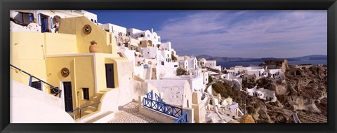 Framed Buildings in a city, Santorini, Cyclades Islands, Greece Print