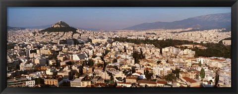 Framed Aerial View of Athens, Greece Print