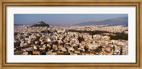 Framed Aerial View of Athens, Greece Print