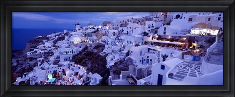 Framed Santorini at Dusk, Greece Print