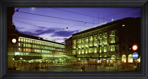 Framed Switzerland, Zurich Print
