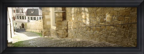 Framed Germany, Tubingen, Street in the village Print