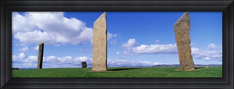 Framed Stones Of Stenness, Orkney Islands, Scotland, United Kingdom Print