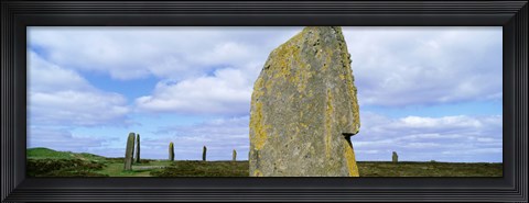 Framed Ring Of Brodgar, Orkney Islands, Scotland, United Kingdom Print