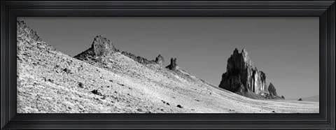 Framed USA, New Mexico, Shiprock Peak, View of a landscape Print