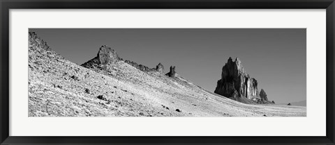 Framed USA, New Mexico, Shiprock Peak, View of a landscape Print