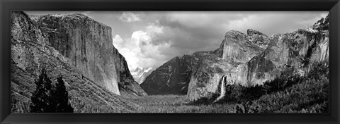 Framed USA, California, Yosemite National Park, Low angle view of rock formations in a landscape Print