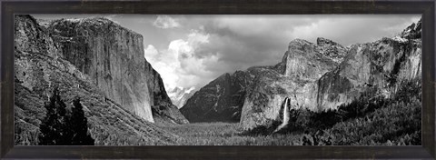 Framed USA, California, Yosemite National Park, Low angle view of rock formations in a landscape Print