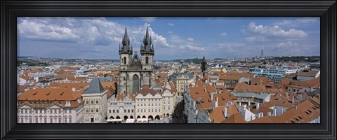 Framed Church of our Lady before Tyn, Old Town Square, Prague, Czech Republic Print