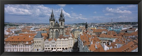 Framed Church of our Lady before Tyn, Old Town Square, Prague, Czech Republic Print