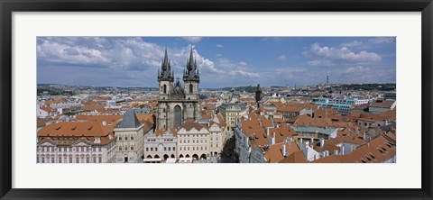 Framed Church of our Lady before Tyn, Old Town Square, Prague, Czech Republic Print