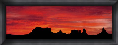 Framed US, Utah, Monument Valley Tribal Park Print