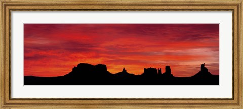 Framed US, Utah, Monument Valley Tribal Park Print