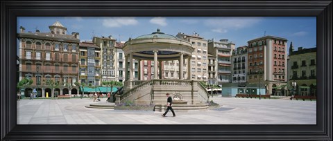 Framed Plaza Del Castillo, Pamplona, Spain Print