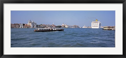 Framed Boats, San Giorgio, Venice, Italy Print