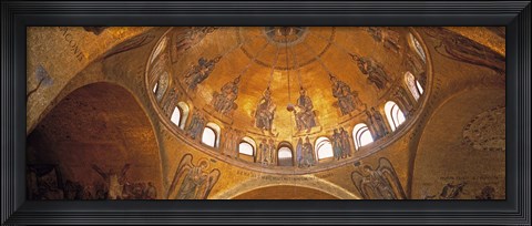 Framed Ceiling of San Marcos Cathedral, Venice, Italy Print