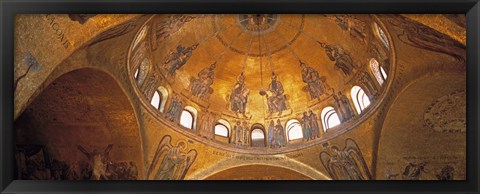 Framed Ceiling of San Marcos Cathedral, Venice, Italy Print