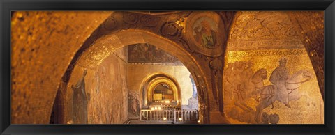 Framed Interior of San Marcos Cathedral, Venice, Italy Print