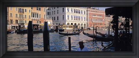 Framed Waterfront View in Venice Italy Print