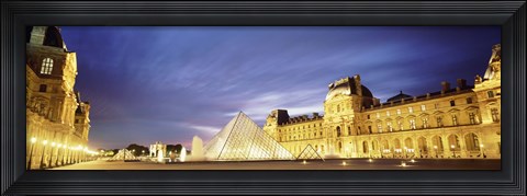 Framed Louvre Pyramid, Paris, France Print