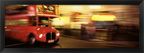 Framed England, London, Bus on the street of London Print