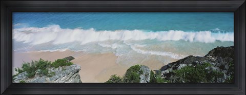 Framed High angle view of waves in the ocean, Atlantic Ocean, Bermuda Print