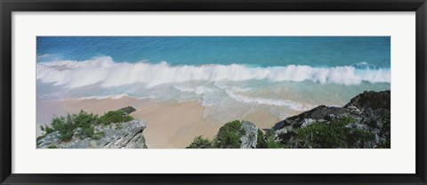 Framed High angle view of waves in the ocean, Atlantic Ocean, Bermuda Print