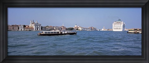 Framed Waterfront view of San Giorgio, Venice, Italy Print