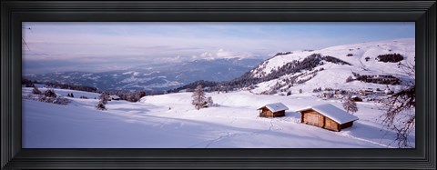 Framed Italy, Italian Alps, High angle view of snowcovered mountains Print