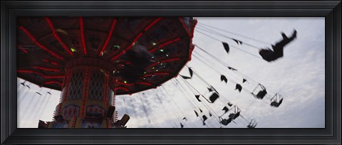 Framed Low angle view of a ferris wheel in an amusement park, Stuttgart, Germany Print