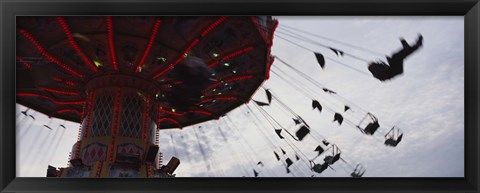 Framed Low angle view of a ferris wheel in an amusement park, Stuttgart, Germany Print