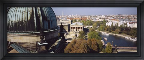 Framed High Angle View Of A City, Berlin, Germany Print