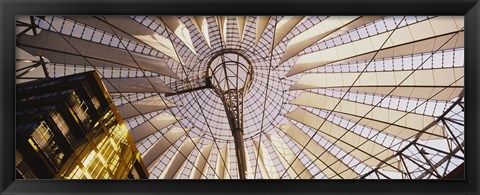 Framed Low angle view of the roof of a building, Sony Center, Berlin, Germany Print