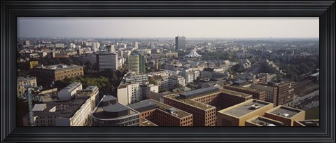 Framed High angle view of buildings in a city, Potsadamer Platz, Berlin, Germany Print