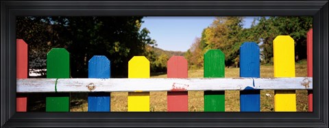 Framed Close-up of a fence, Berlin, Germany Print