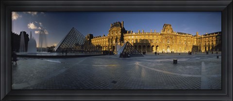 Framed Facade Of A Museum, Musee Du Louvre, Paris, France Print