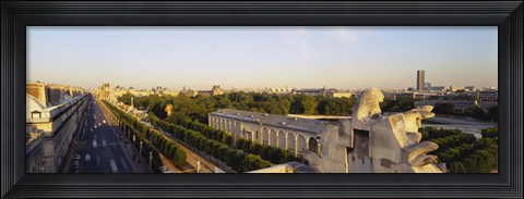 Framed High angle view of a city, Royal Street, Paris, France Print